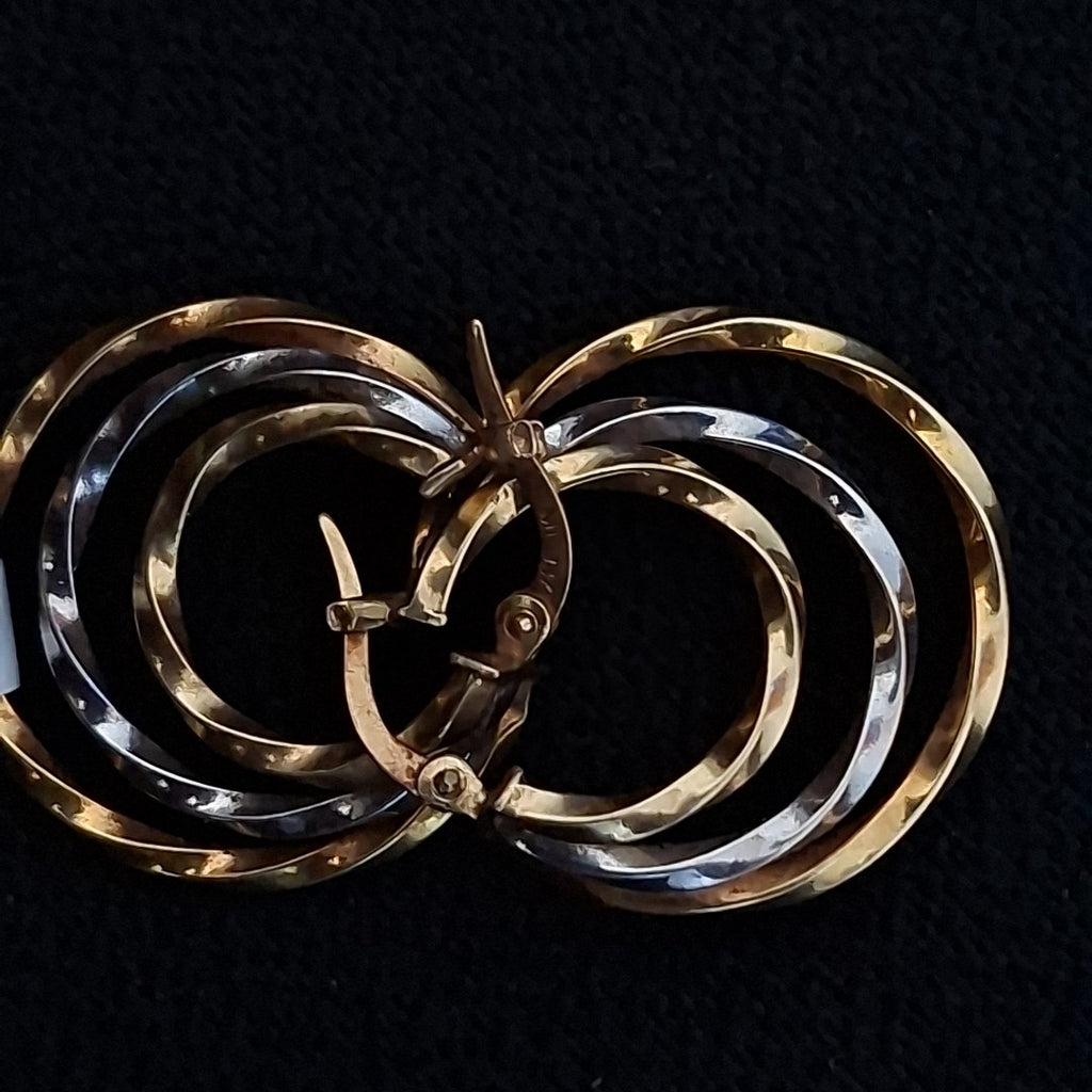 ARETES PAR ORO 14 K 2.7 GRMS (SEMINUEVO)