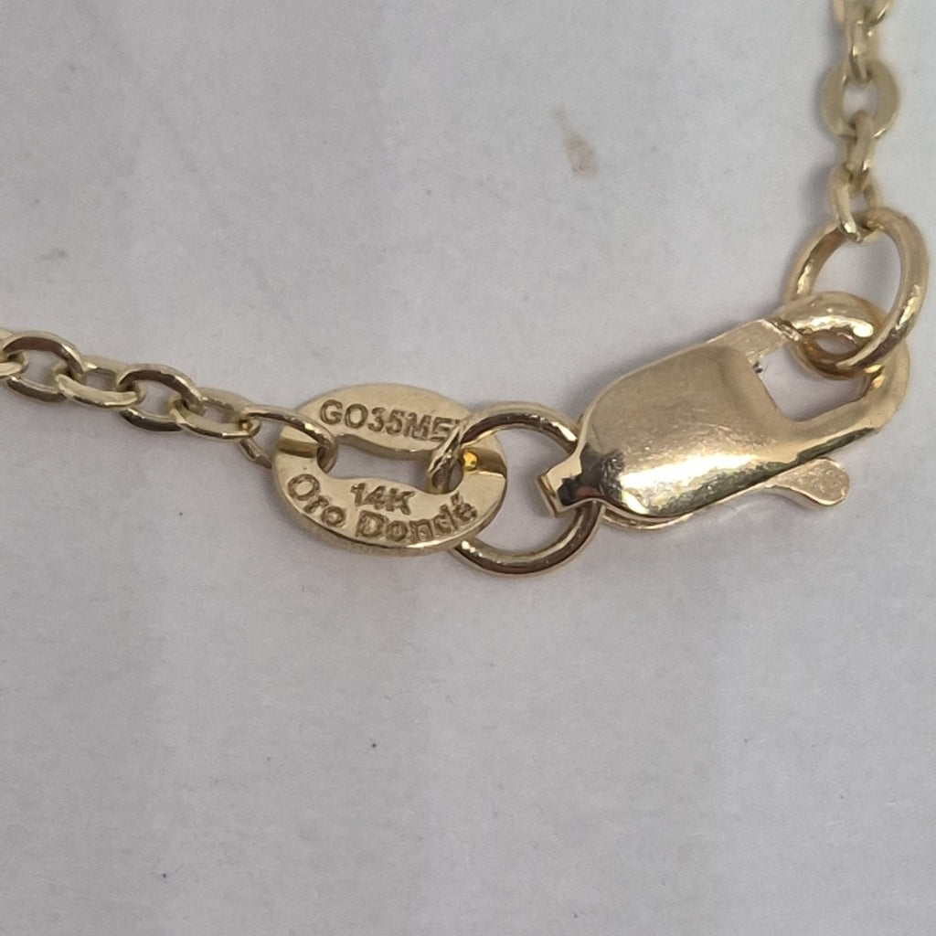 PULSERA ESPECIAL 14K 18 CM 4.3 GR (NUEVO)