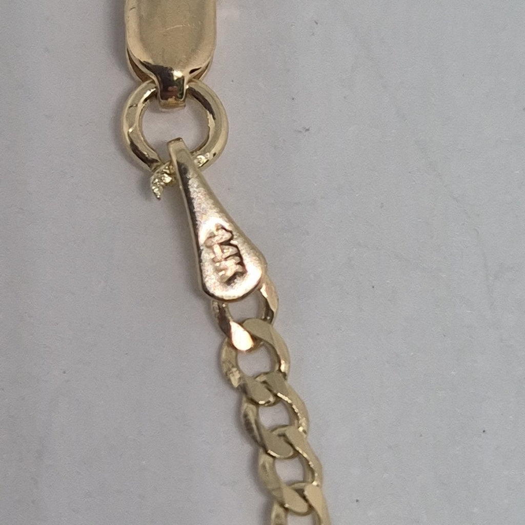 PULSERA BARBADA 14K 18 CM 2 GR (NUEVO)