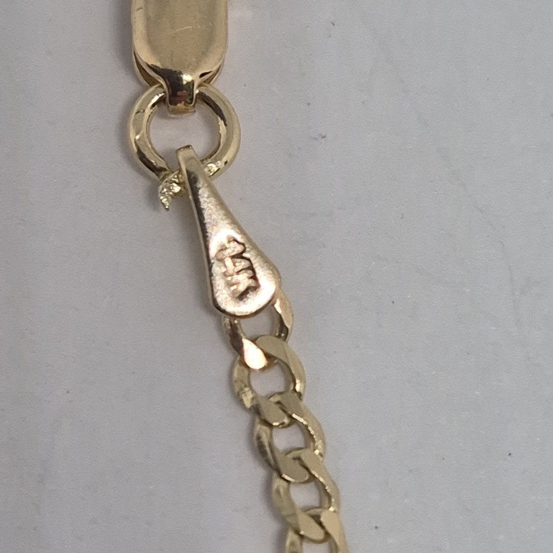 PULSERA BARBADA 14K 18 CM 2 GR (NUEVO)