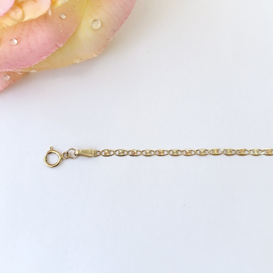 CADENA ORO,ORO COMBINADO 10 K 2,70 GRMS (SEMINUEVO)