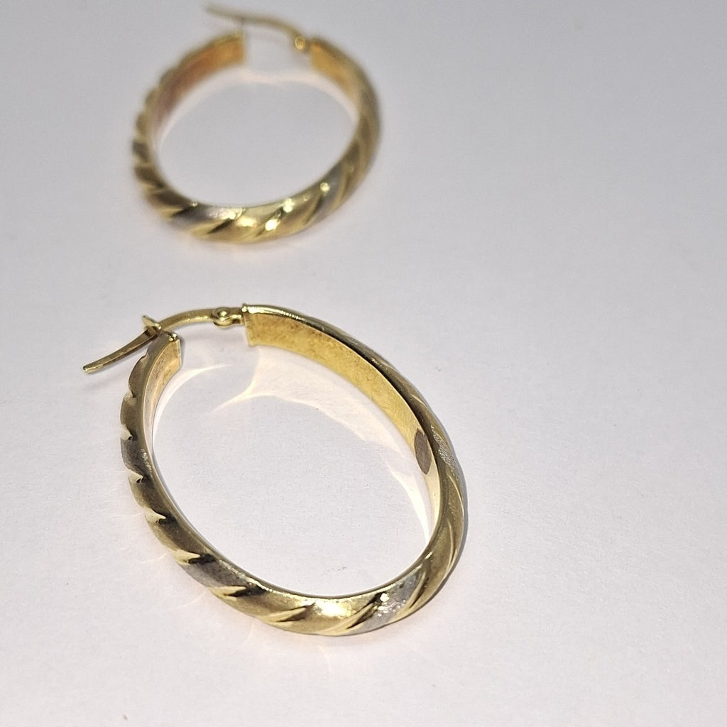 ARRACADAS PAR ORO 14 K 3.5 GRMS (SEMINUEVO)