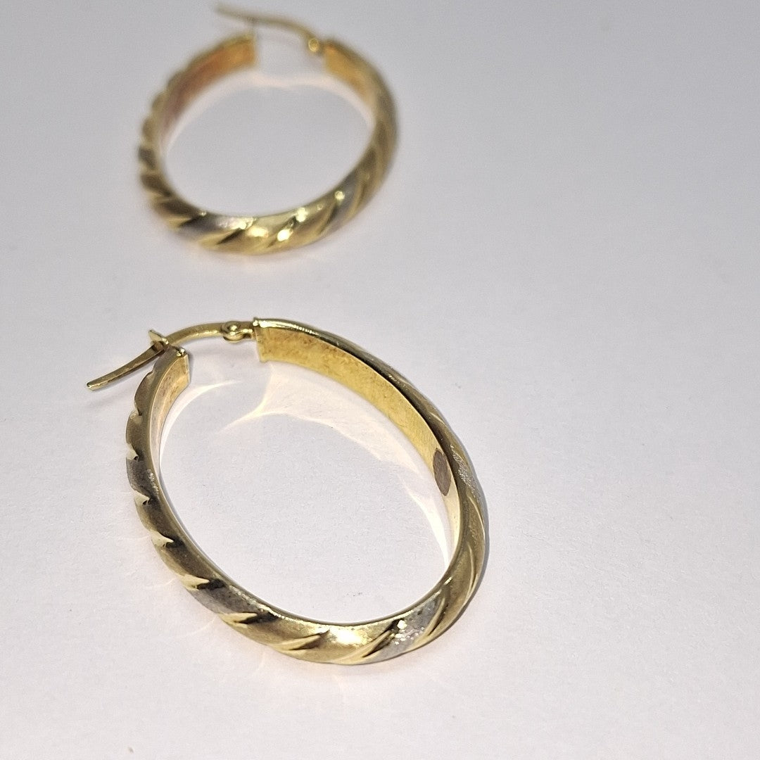 ARRACADAS PAR ORO 14 K 3.5 GRMS (SEMINUEVO)