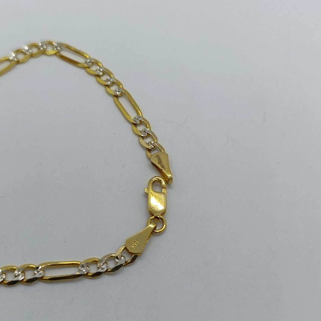 PULSERA 3X1 14K 21 CM 4.6 GR (NUEVO)