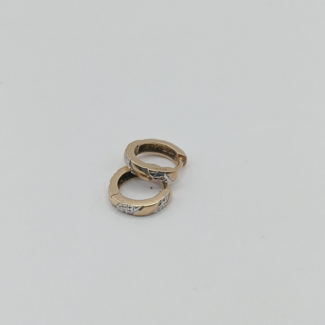 ARRACADAS PAR ORO,RODIADO 10 K 1,40 GRMS (SEMINUEVO)