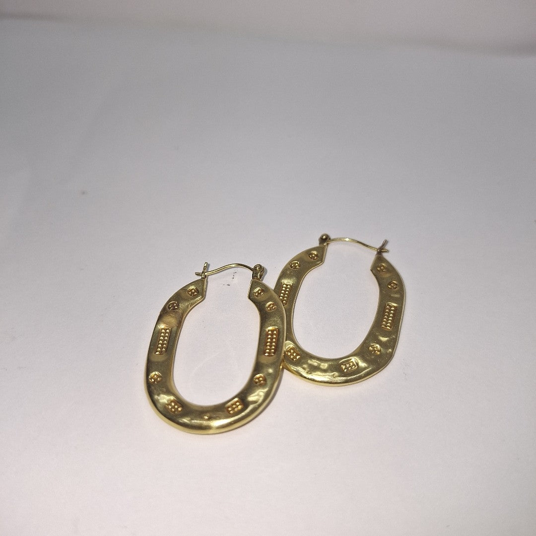 ARRACADAS PAR ORO 14 K 3.4 GRMS (SEMINUEVO)