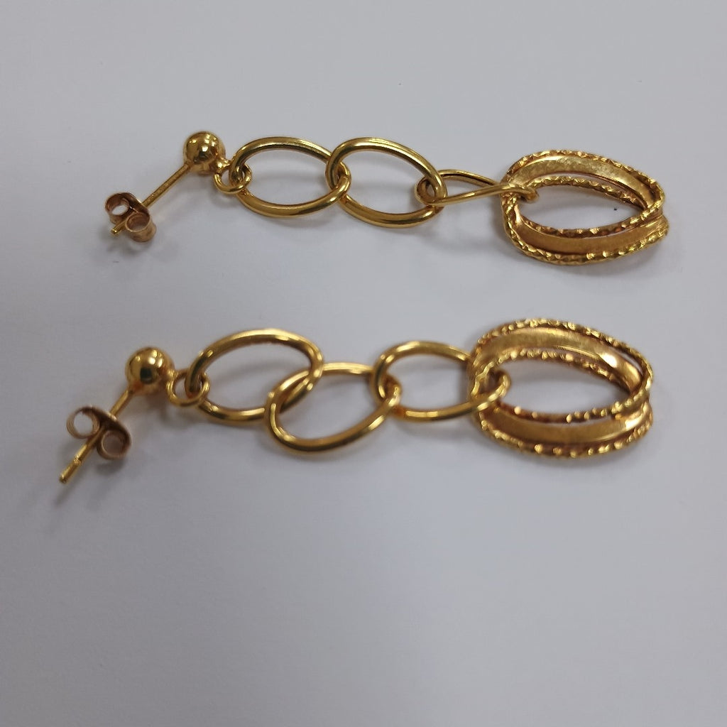 BROQUELES PAR ORO 14 K 1,70 GRMS (SEMINUEVO)