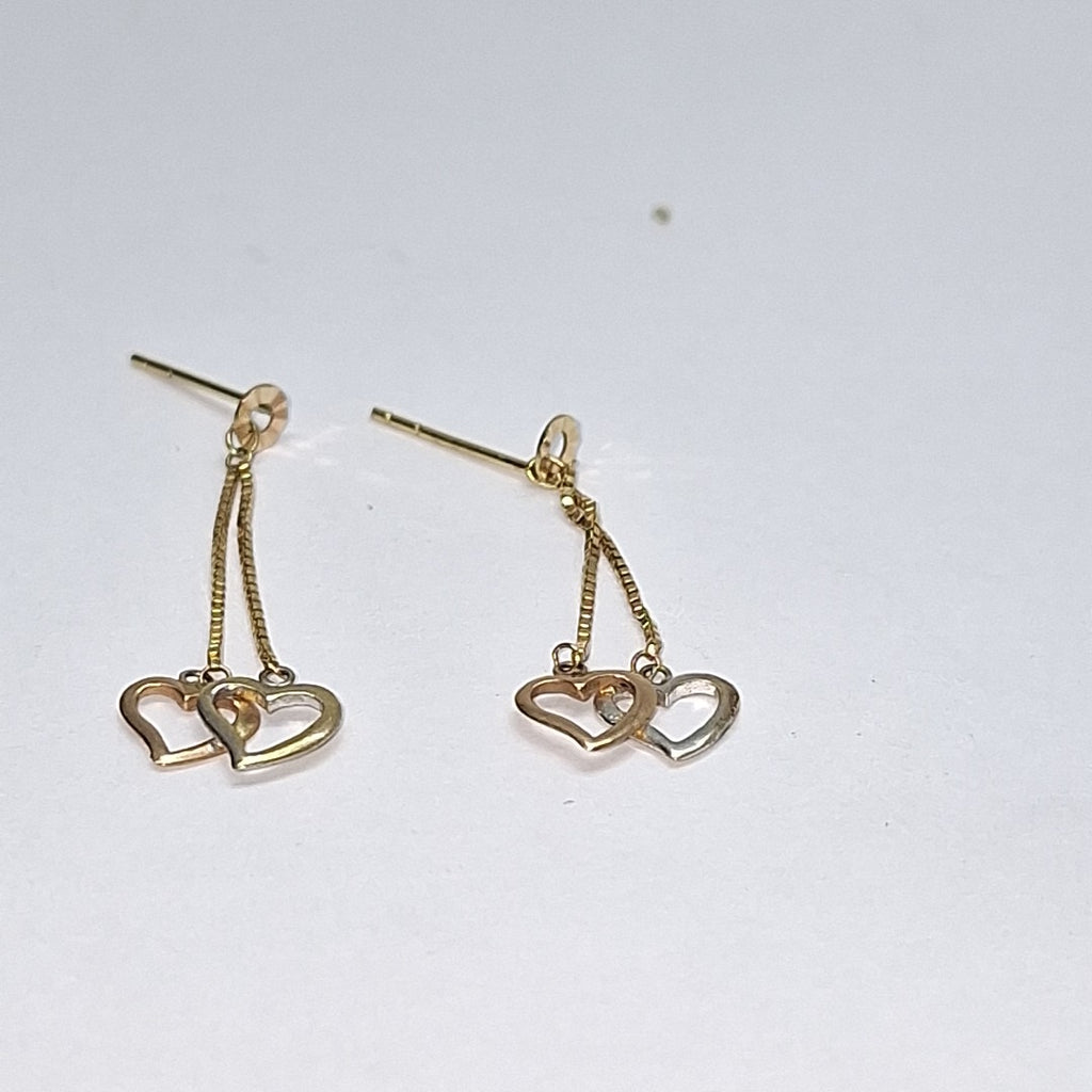 K1 1,40 GRMS 14 K ESPECIFICACIONES COMPLEMENTARIAS PAR DE ARETES CON COLGANTE CO (SEMINUEVO)