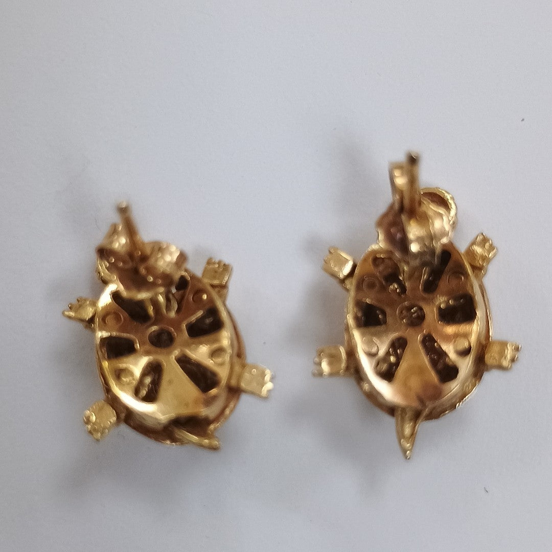 BROQUELES PAR ORO COMBINADO 14 K 4,70 GRMS (SEMINUEVO)