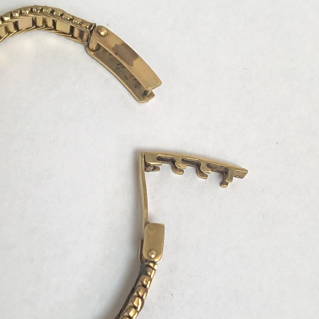 RELOJ CAJA ACERO PULSO ORO ORO 14 K 19.6 GRMS (SEMINUEVO)