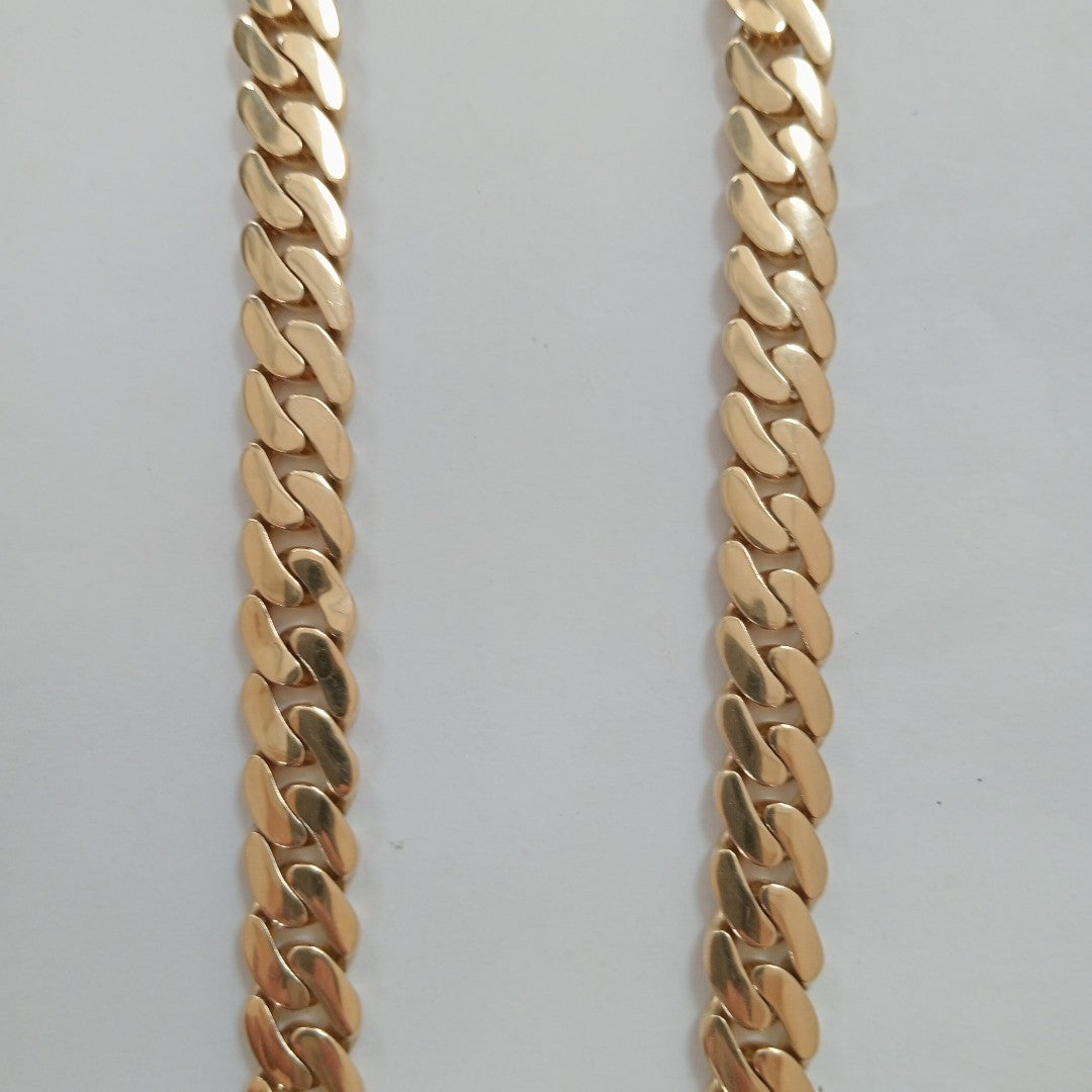 CADENAS BARBADA AMARILLA ORO 14K 53.5 (NUEVO)