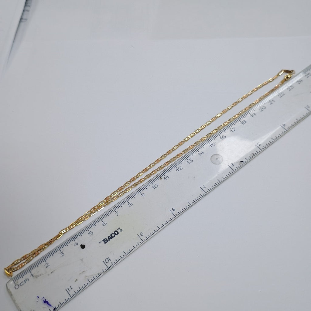 CADENA ORO COMBINADO 10 K 3,70 GRMS (SEMINUEVO)