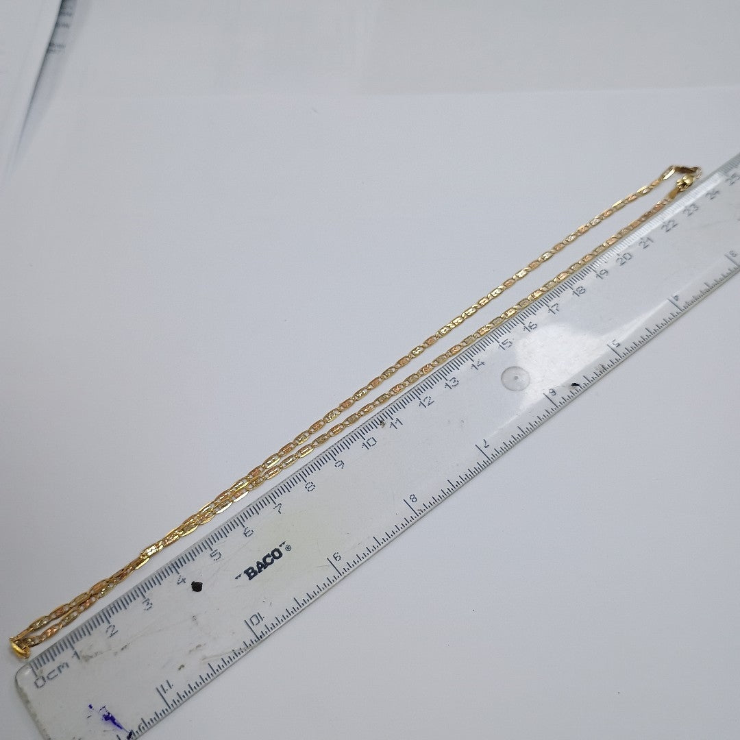 CADENA ORO COMBINADO 10 K 3,70 GRMS (SEMINUEVO)