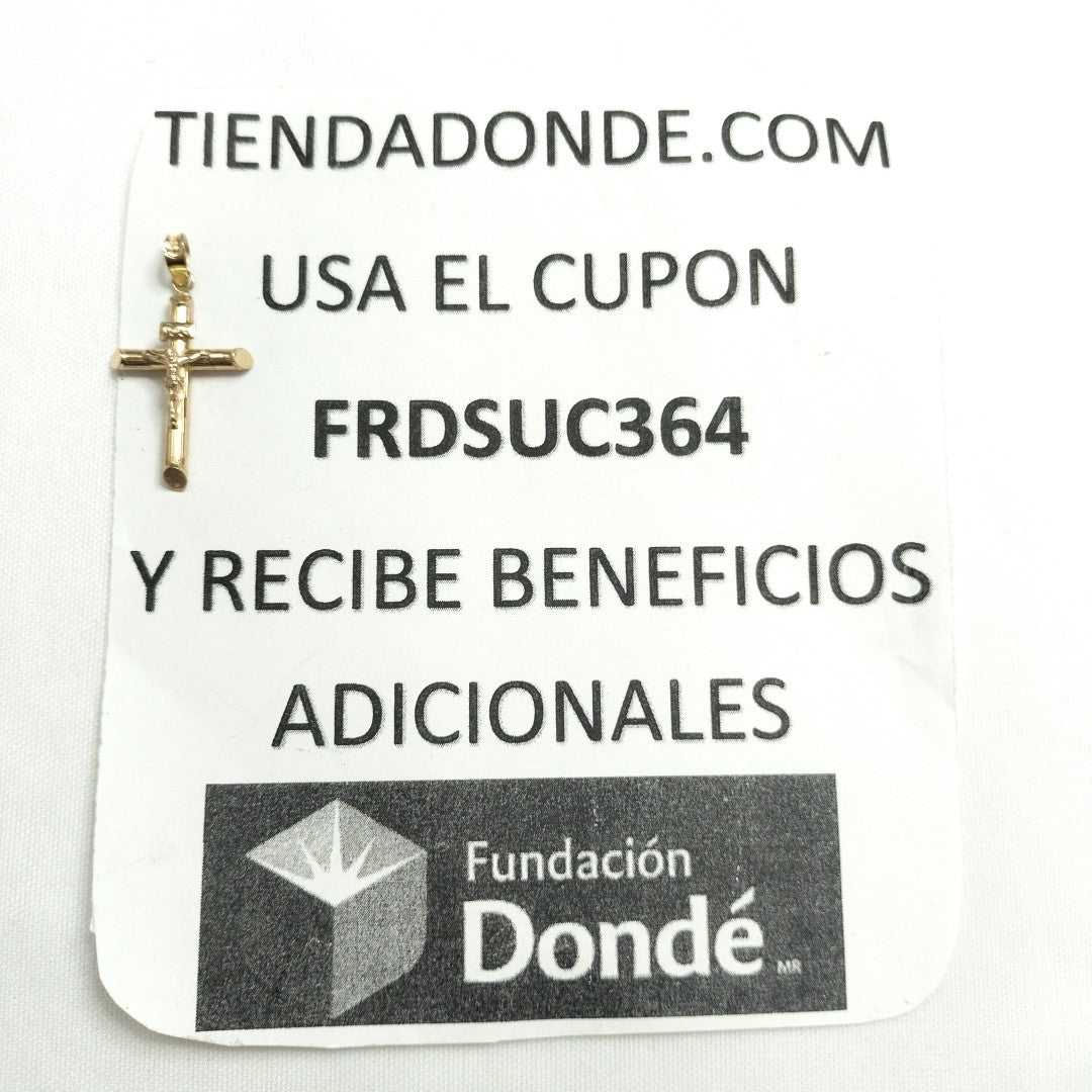 CRUCIFIJO ORO 10 K 1.8 GRMS (SEMINUEVO)