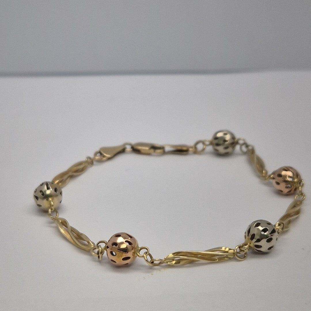 PULSERA ORO,RODIADO 14 K 5,70 GRMS (SEMINUEVO)