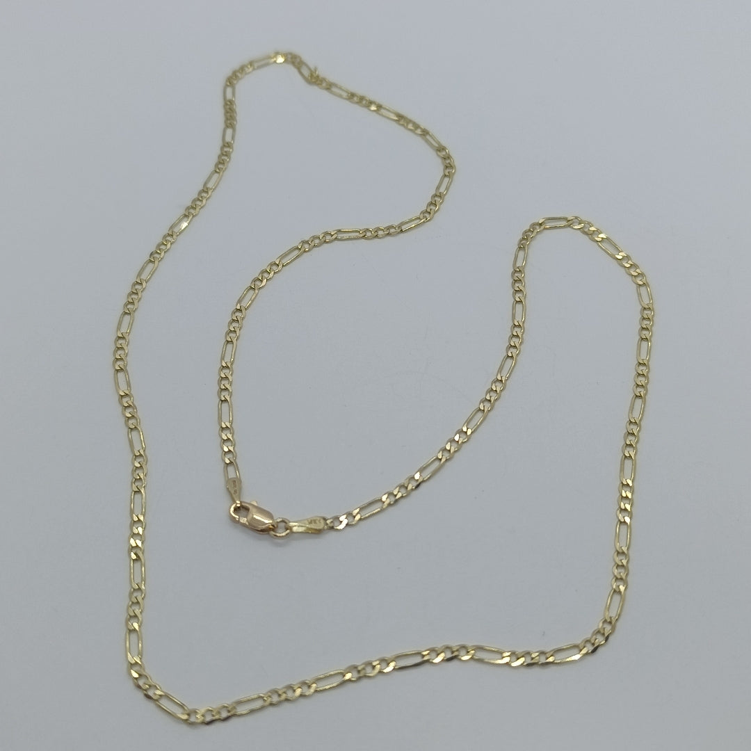CADENA 3X1 14K 55 CM 5 GR (NUEVO)
