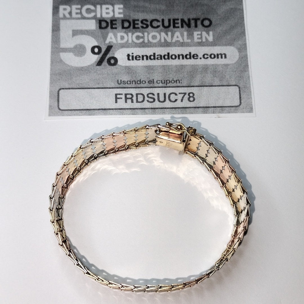 BRAZALETE ORO 14 K 14.2 GRMS (SEMINUEVO)