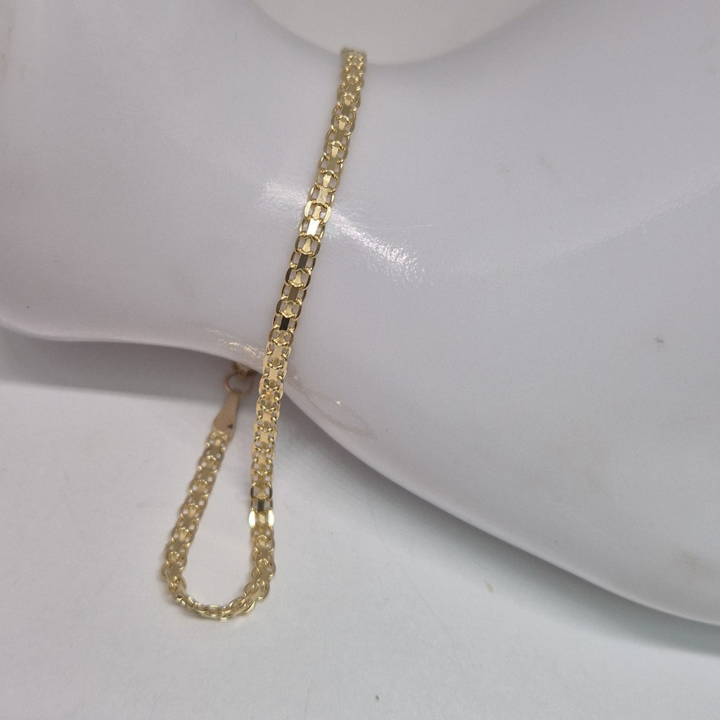 PULSERA TEJIDO CHINO 14K 18 CM 2.4 GR (NUEVO)