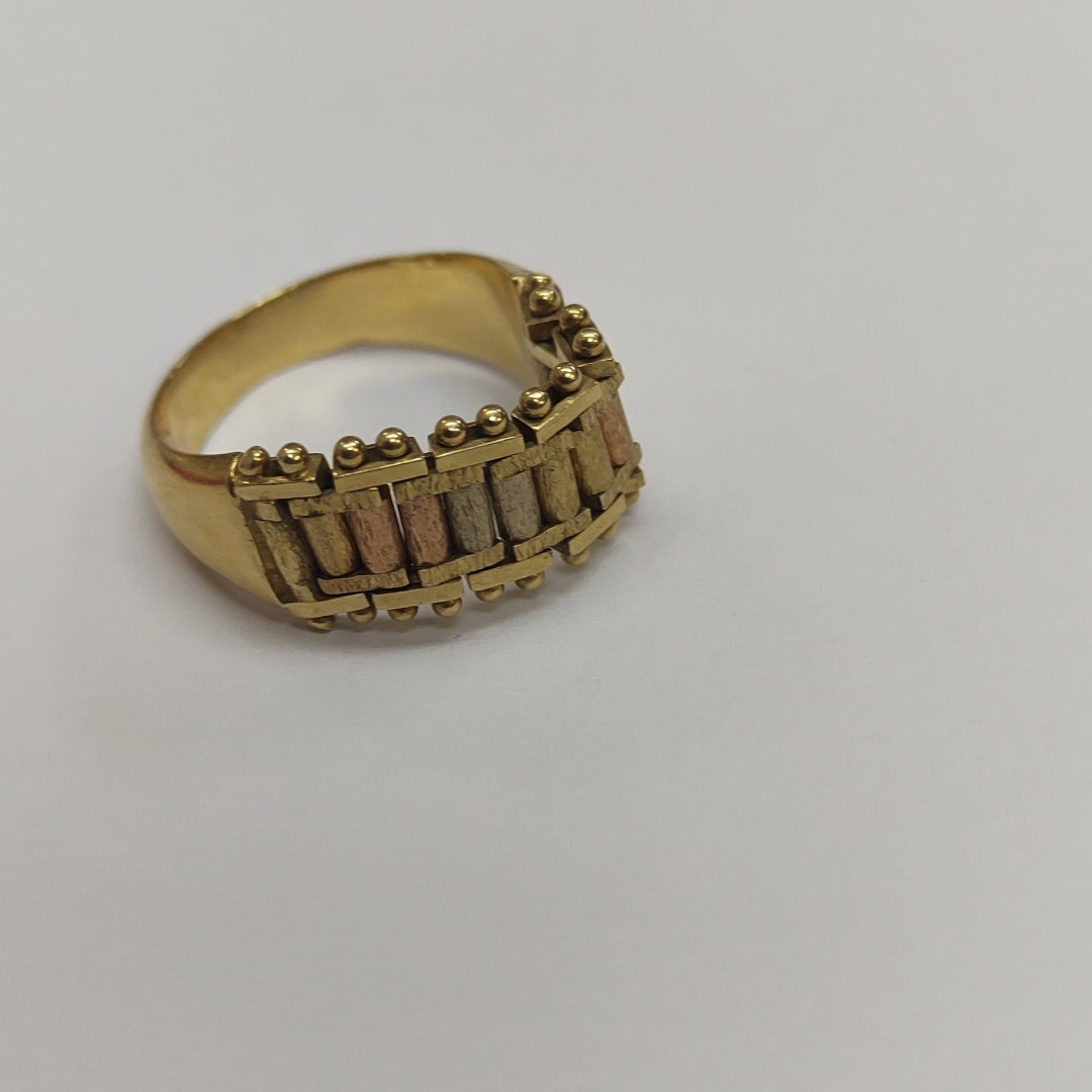 ANILLITO ORO COMBINADO 14 K 4,60 GRMS (SEMINUEVO)