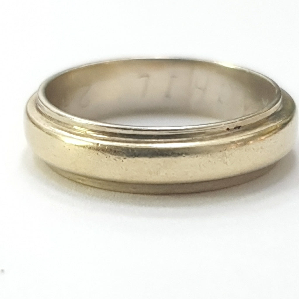 ARGOLLA ORO COMBINADO 14 K 4,50 GRMS (SEMINUEVO)