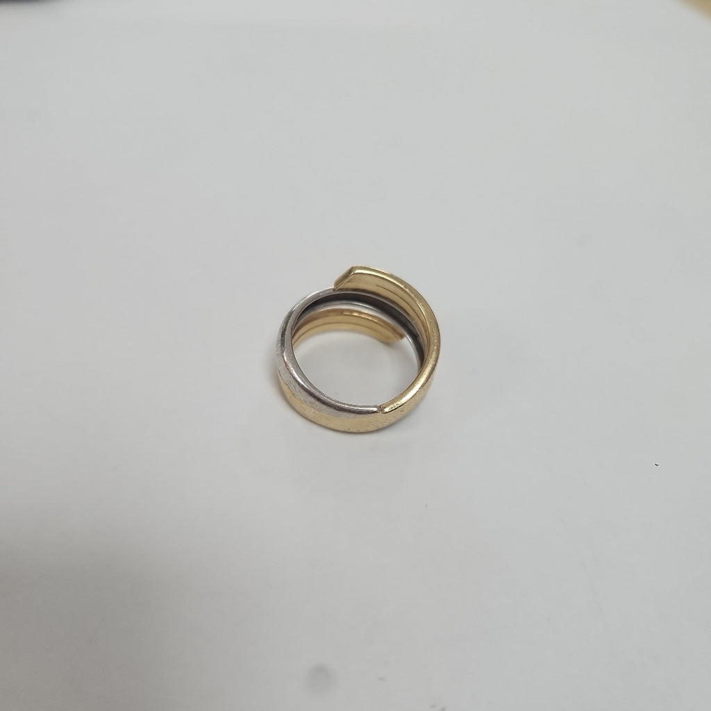 ANILLO ORO COMBINADO 14 K 2,80 GRMS (SEMINUEVO)