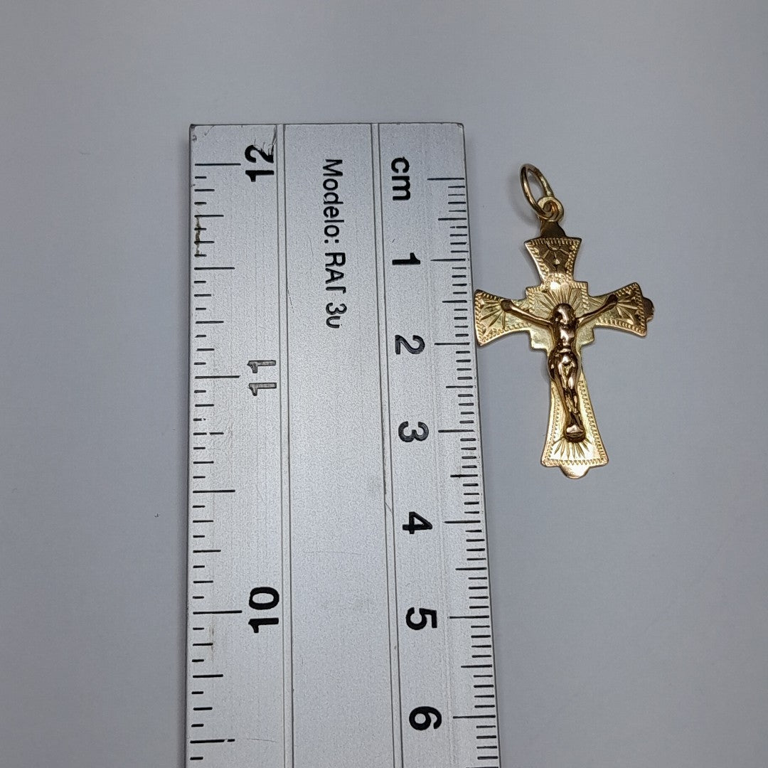 CRUCIFIJO ORO 10 K 1.9 GRMS (SEMINUEVO)