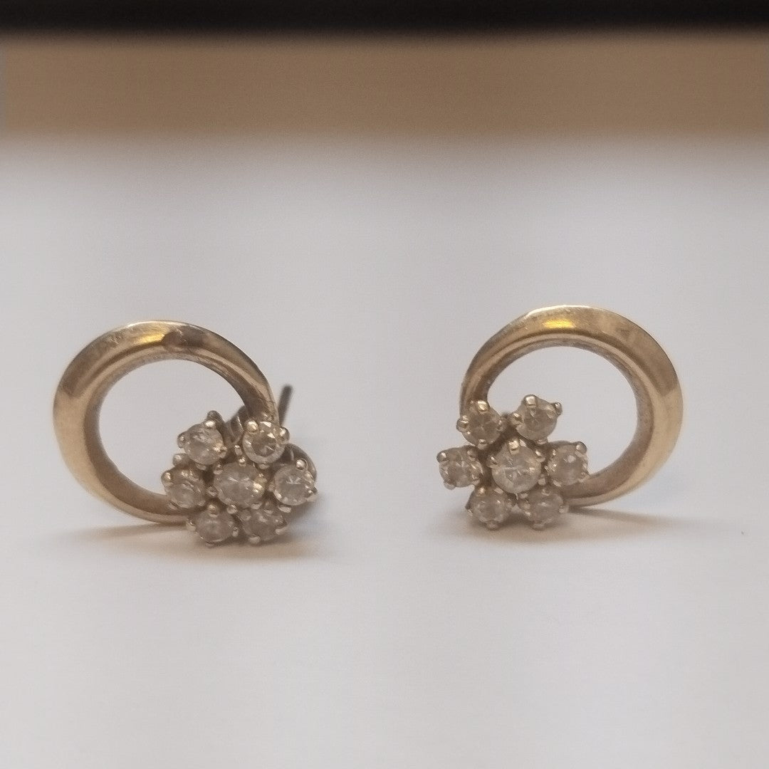 ARETES PAR ORO 14 K 1,80 GRMS (SEMINUEVO)