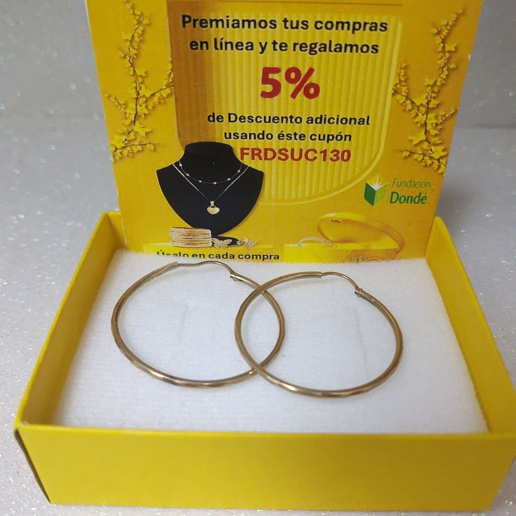 ARRACADAS PAR ORO 10 K 2.2 GRMS (SEMINUEVO)