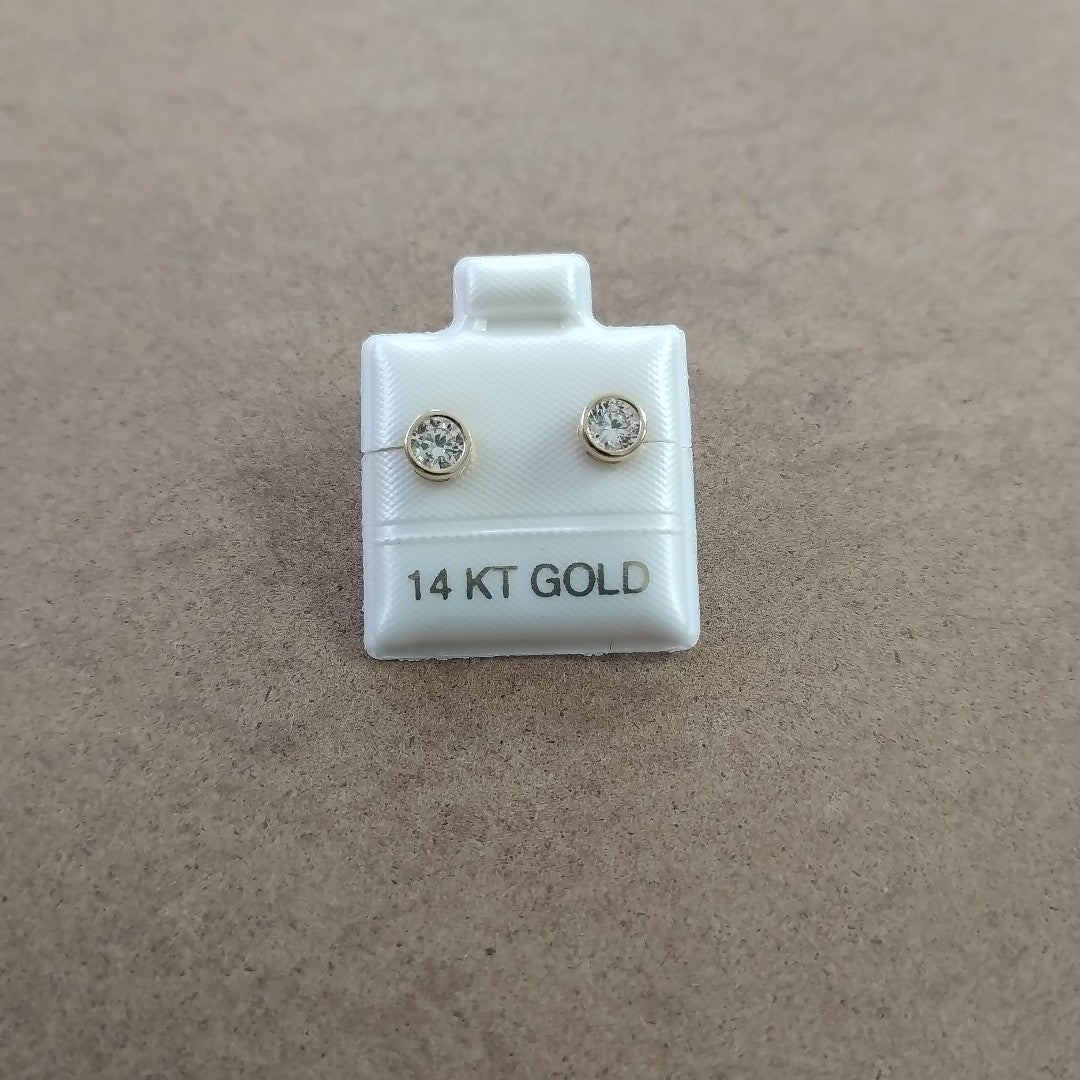 BROQUELES ORO 14K 1.2 (NUEVO)