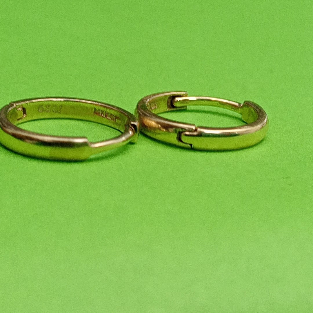 ARRACADAS PAR ORO BLANCO 14 K 2.4 GRMS (SEMINUEVO)