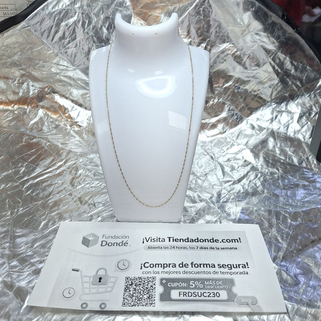 CADENA ORO 10 K 0,90 GRMS (SEMINUEVO)