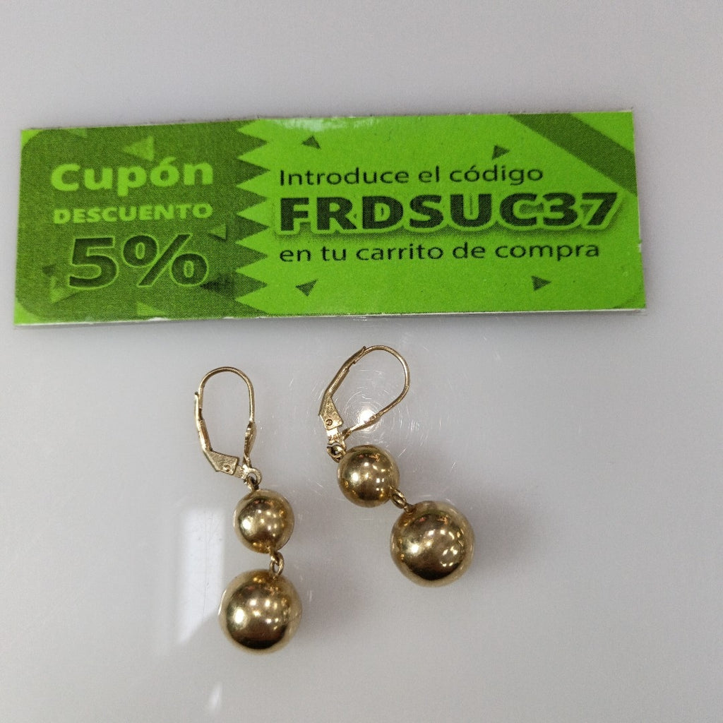 ARETES PAR ORO 10 K 4,90 GRMS (SEMINUEVO)
