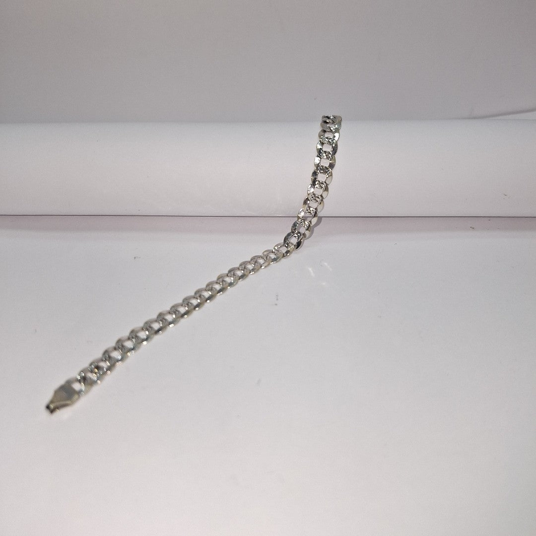 PULSERA ORO BLANCO 14 K 7.8 GRMS (SEMINUEVO)