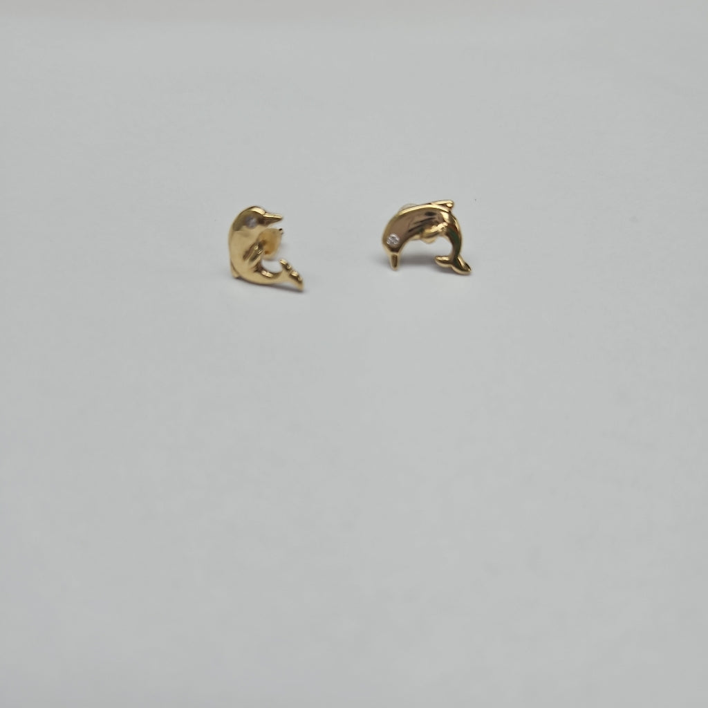 BROQUELES PAR ORO 14 K 1,30 GRMS (SEMINUEVO)