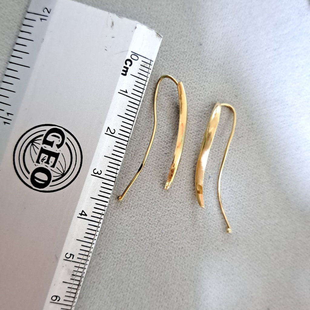 ARETES PAR ORO 14 K 1,10 GRMS (SEMINUEVO)