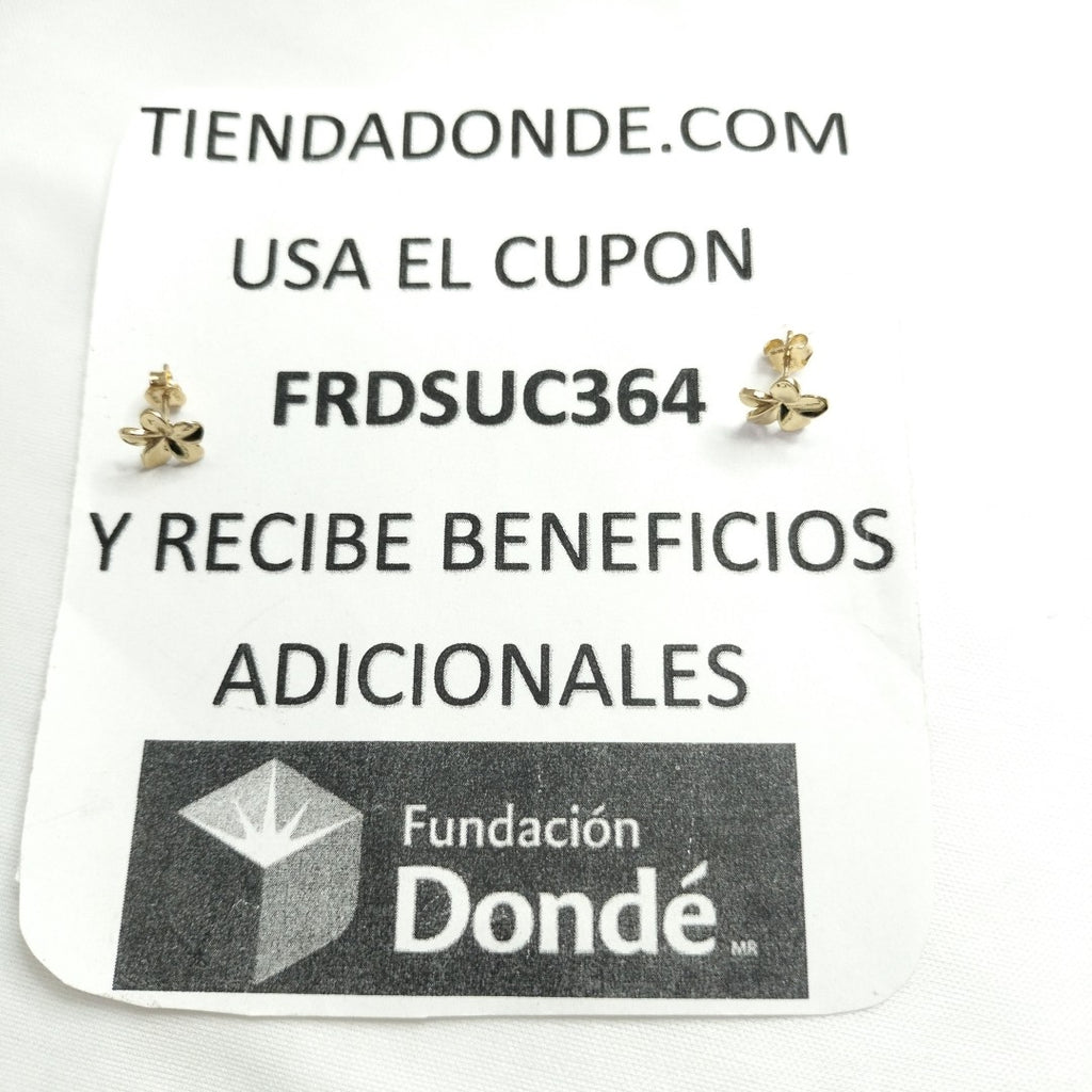 BROQUELES ORO 14K 1.6 (NUEVO)