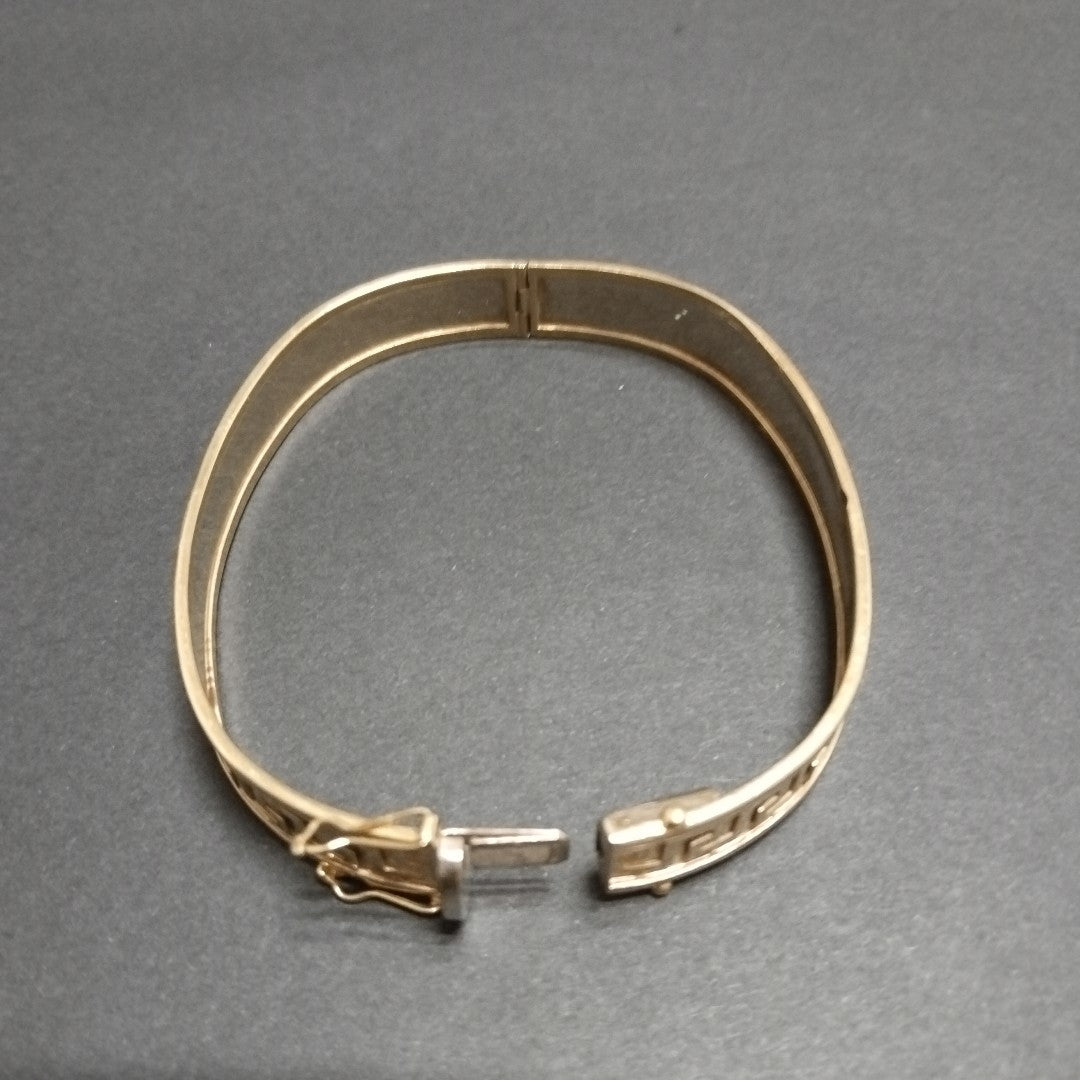 PULSERA RIGIDA ORO,ORO BLANCO 14 K 21,50 GRMS (SEMINUEVO)