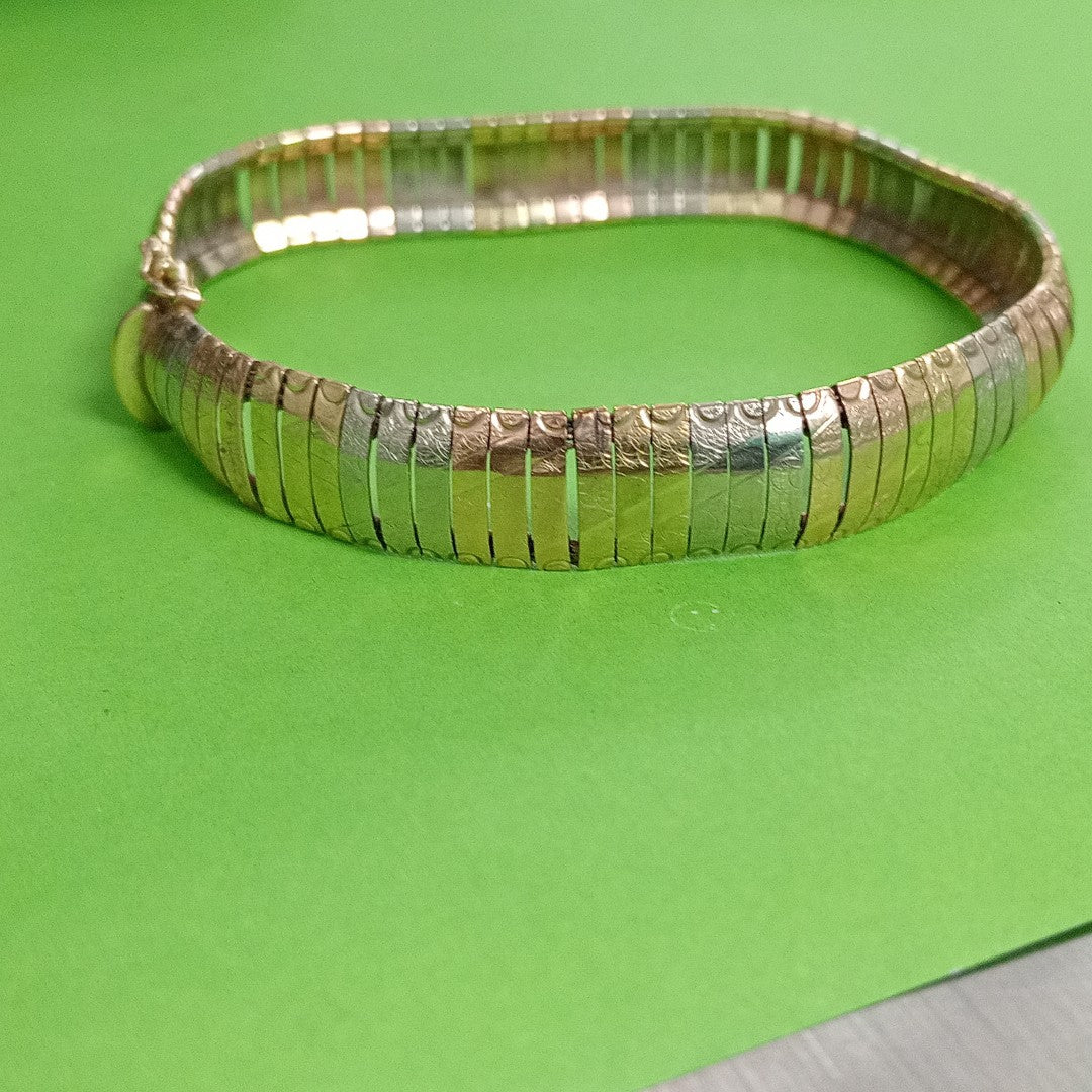 PULSERA ORO, ORO COMBINADO 10 K 16.8 GRMS (SEMINUEVO)