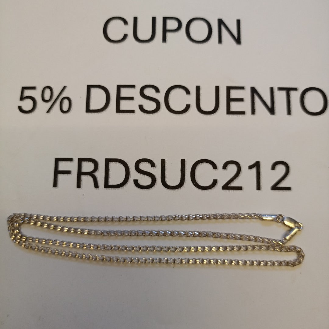 CADENA PLATA 3,90 GRMS (SEMINUEVO)