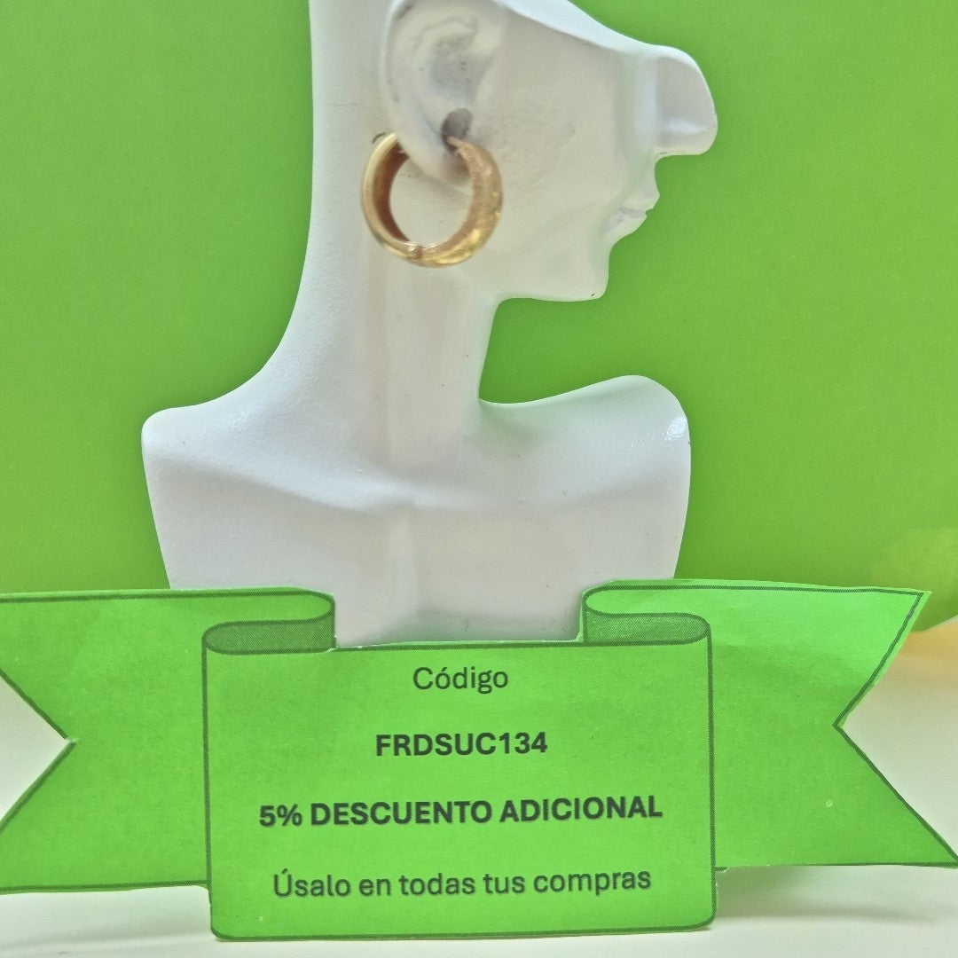 ARRACADAS PAR ORO 14 K 3,30 GRMS (SEMINUEVO)