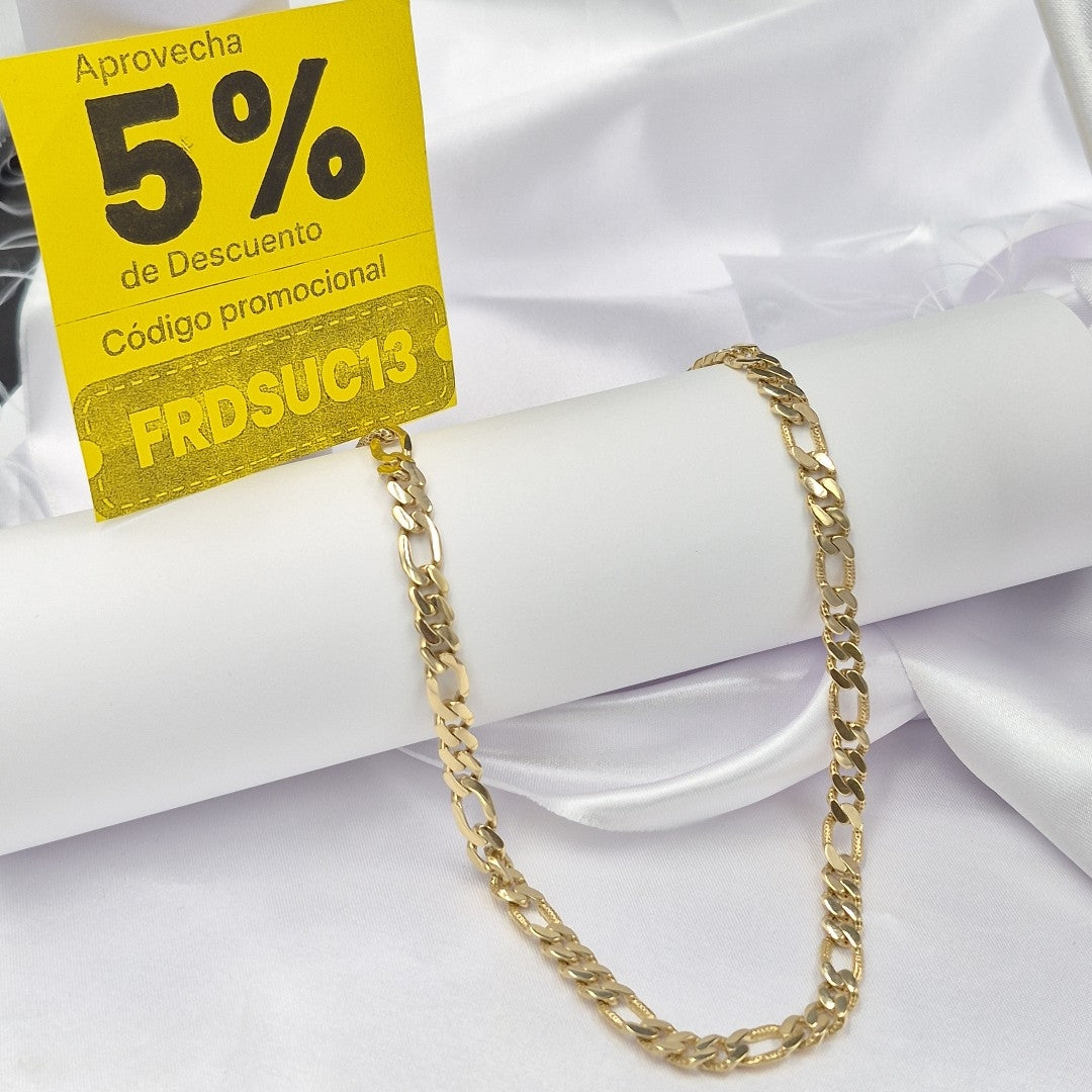 CADENAS CARTIER 3 1 AMARILLA ORO 14K 27 (NUEVO)