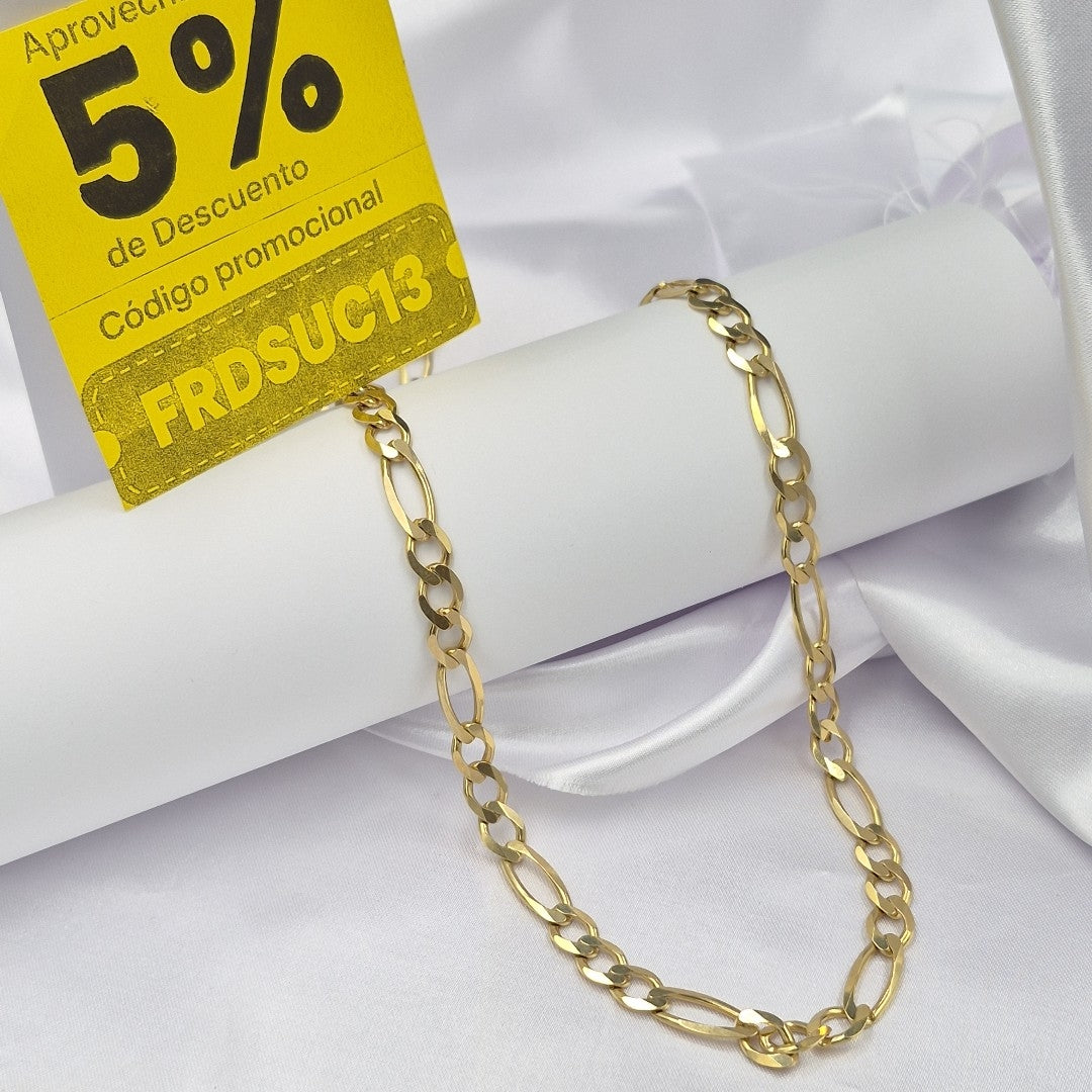 CADENAS CARTIER 3 1 AMARILLA ORO 14K 45.7 (NUEVO)