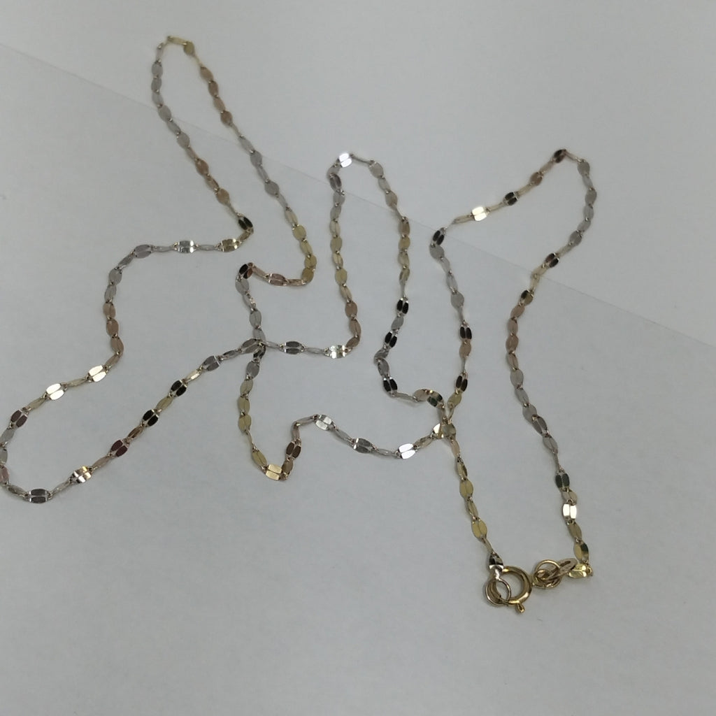 CADENA ORO COMBINADO 14 K 1.2 GRMS (SEMINUEVO)