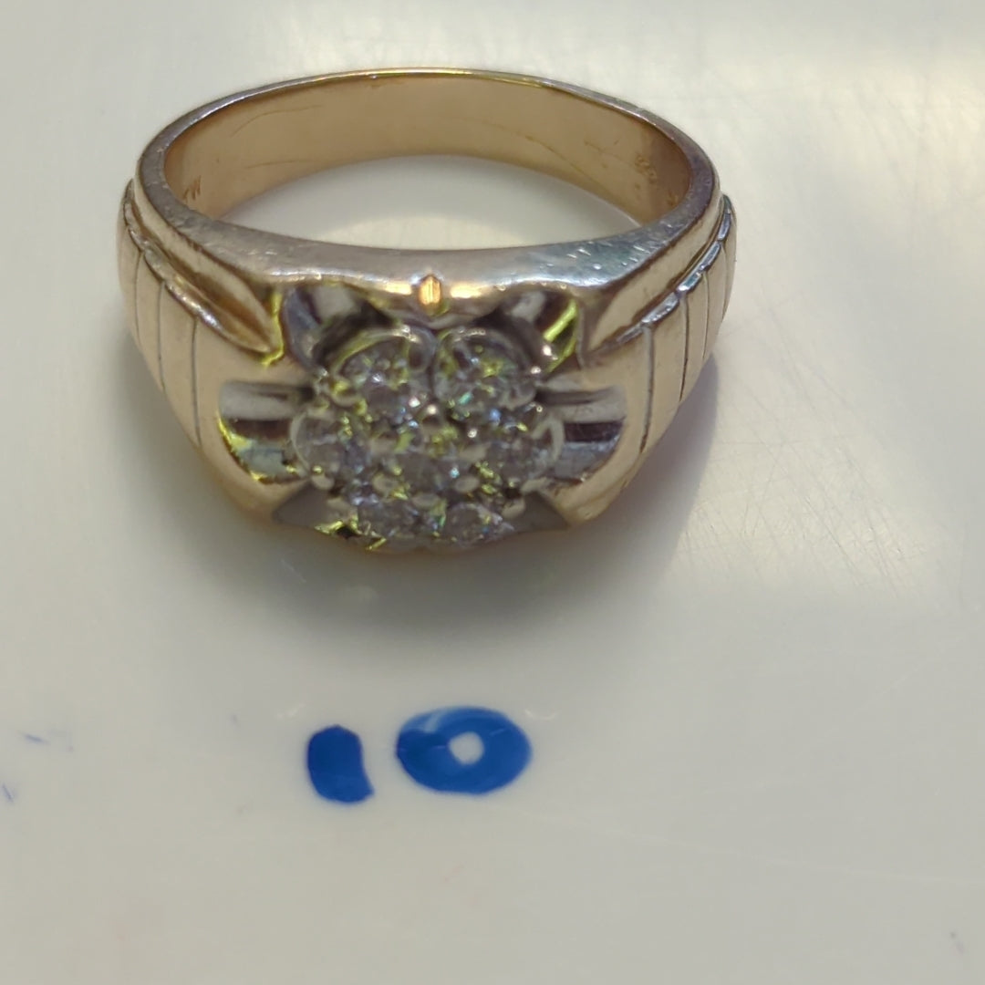 ANILLO ORO 10 K 10,70 GRMS (SEMINUEVO)