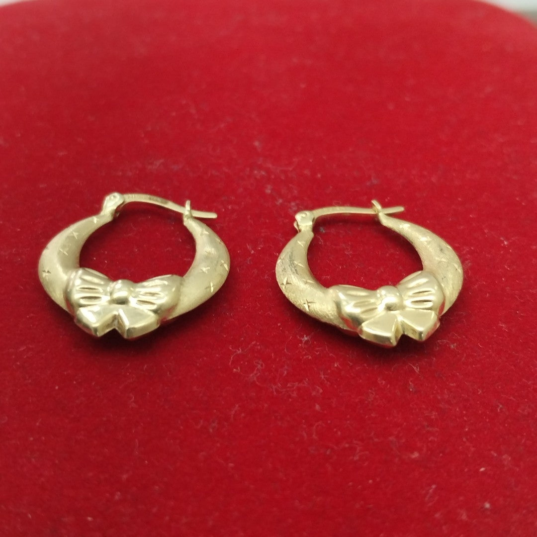 ARRACADAS PAR ORO 14 K 2 GRMS (SEMINUEVO)