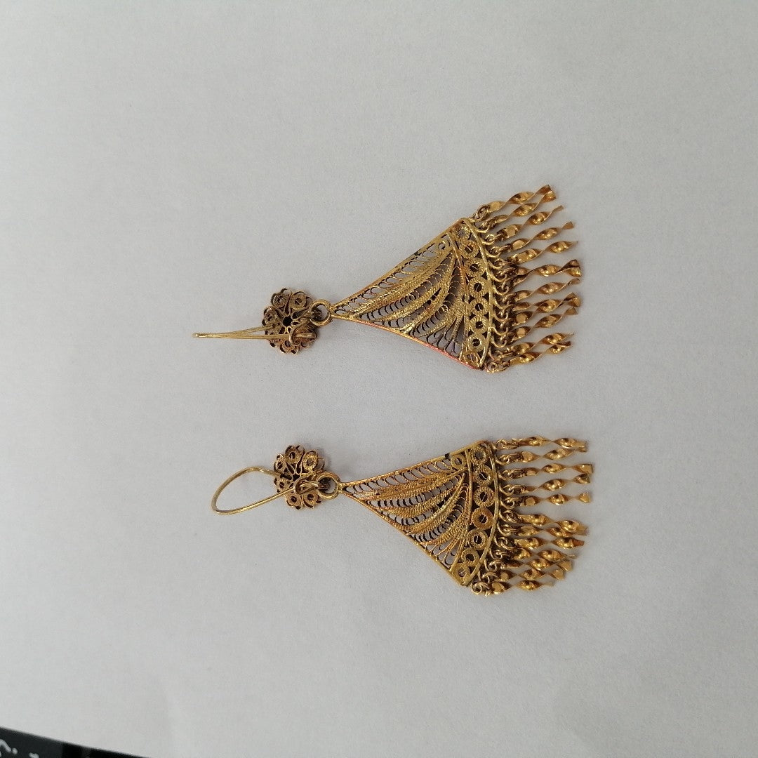 ARETES PAR ORO 8 K 3.2 GRMS (SEMINUEVO)