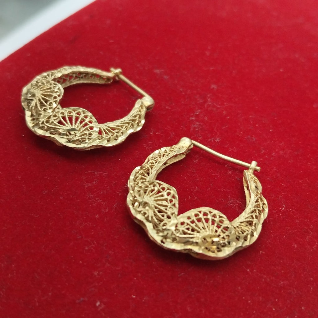 ARRACADAS PAR ORO 10 K 5 GRMS (SEMINUEVO)