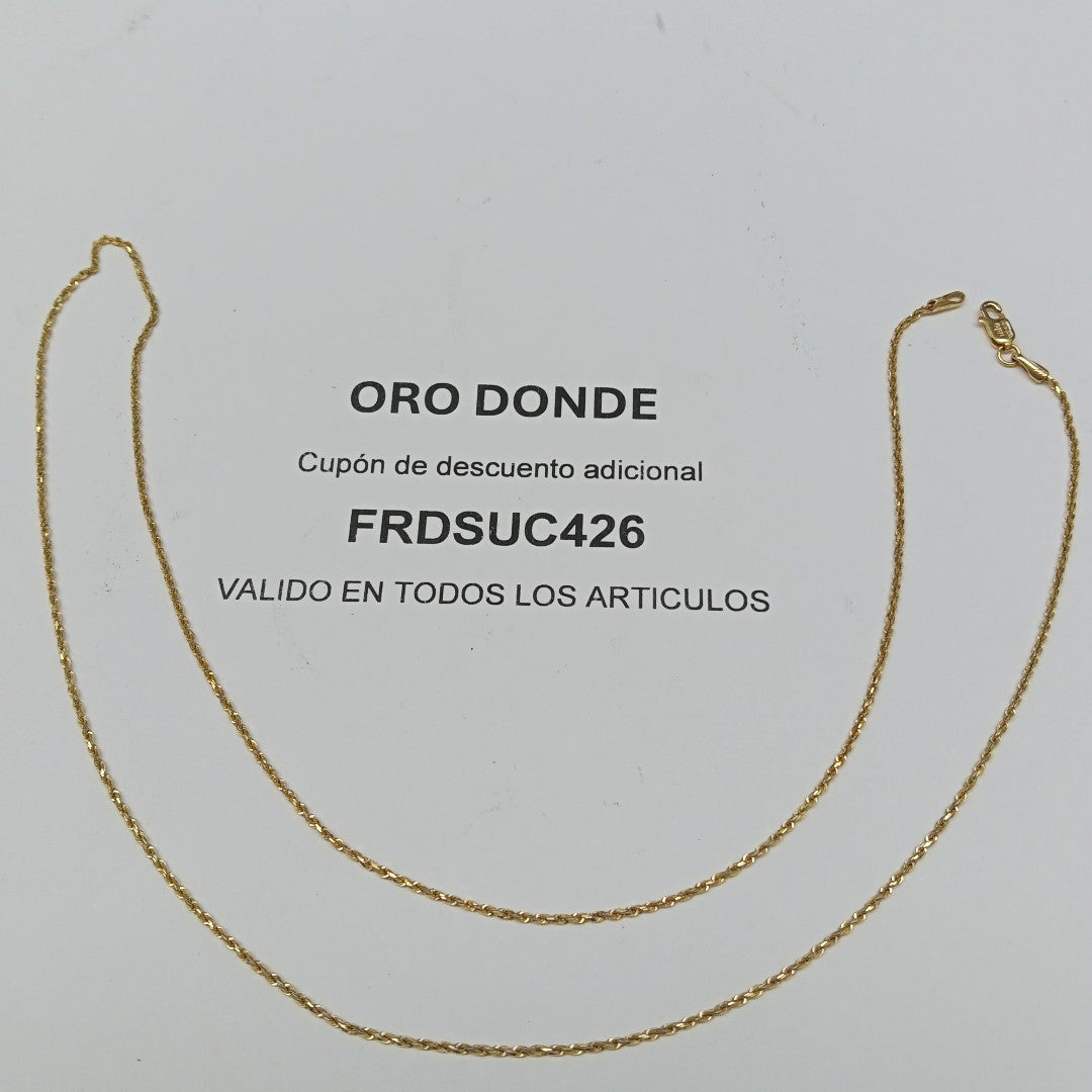 CADENA ORO 14 K 3.4 GRMS (SEMINUEVO)