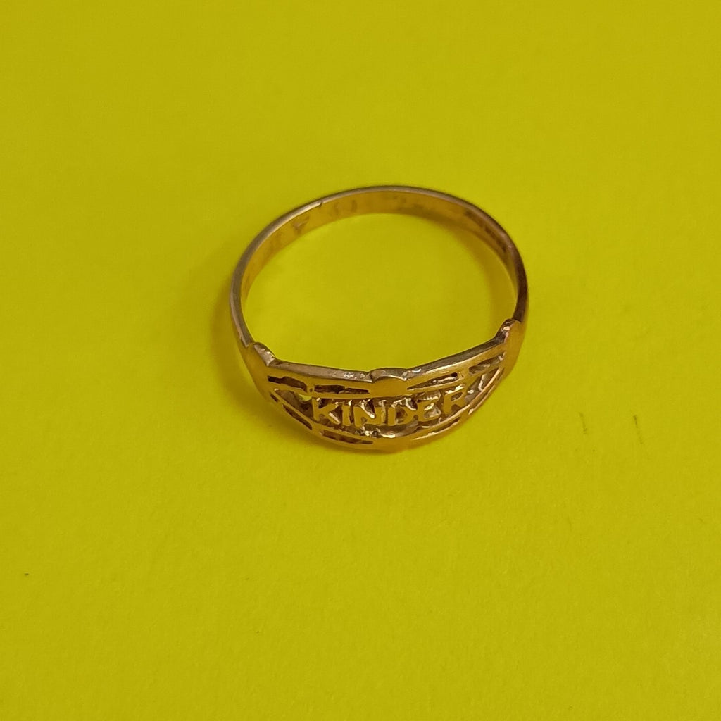 ANILLO DE GRADUACIÓN ORO 10 K 1 GRMS (SEMINUEVO)
