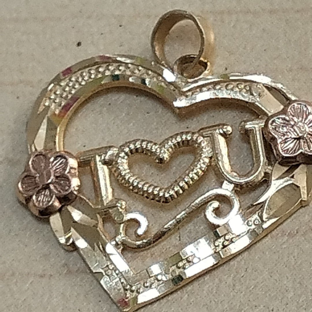 DIJE ORO COMBINADO 14 K 1,40 GRMS (SEMINUEVO)